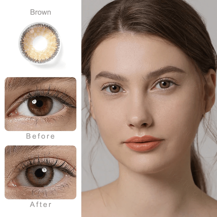 Lentilles Freshgo Premium Marron Ocre – 1 an