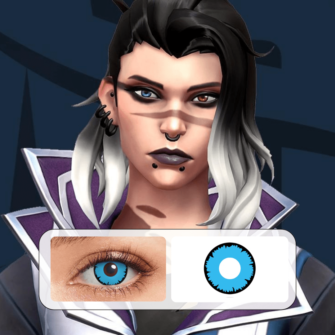 Lentilles Angelic Bleu Azur - 1 an – Image 3