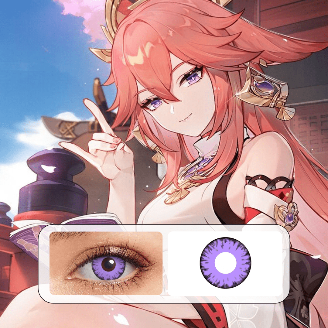 Lentilles Vampire Violet - 1 an – Image 3