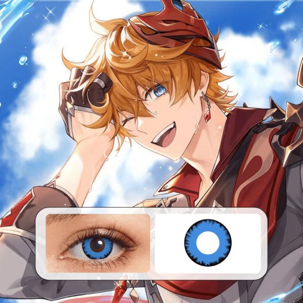 Lentilles Vampire Bleu - 1 an – Image 3
