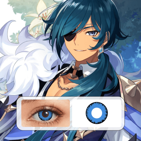 Lentilles Vampire Bleu - 1 an – Image 4