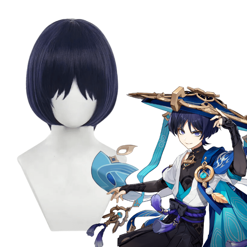 Perruque SCARAMOUCHE Genshin Impact FATUI
