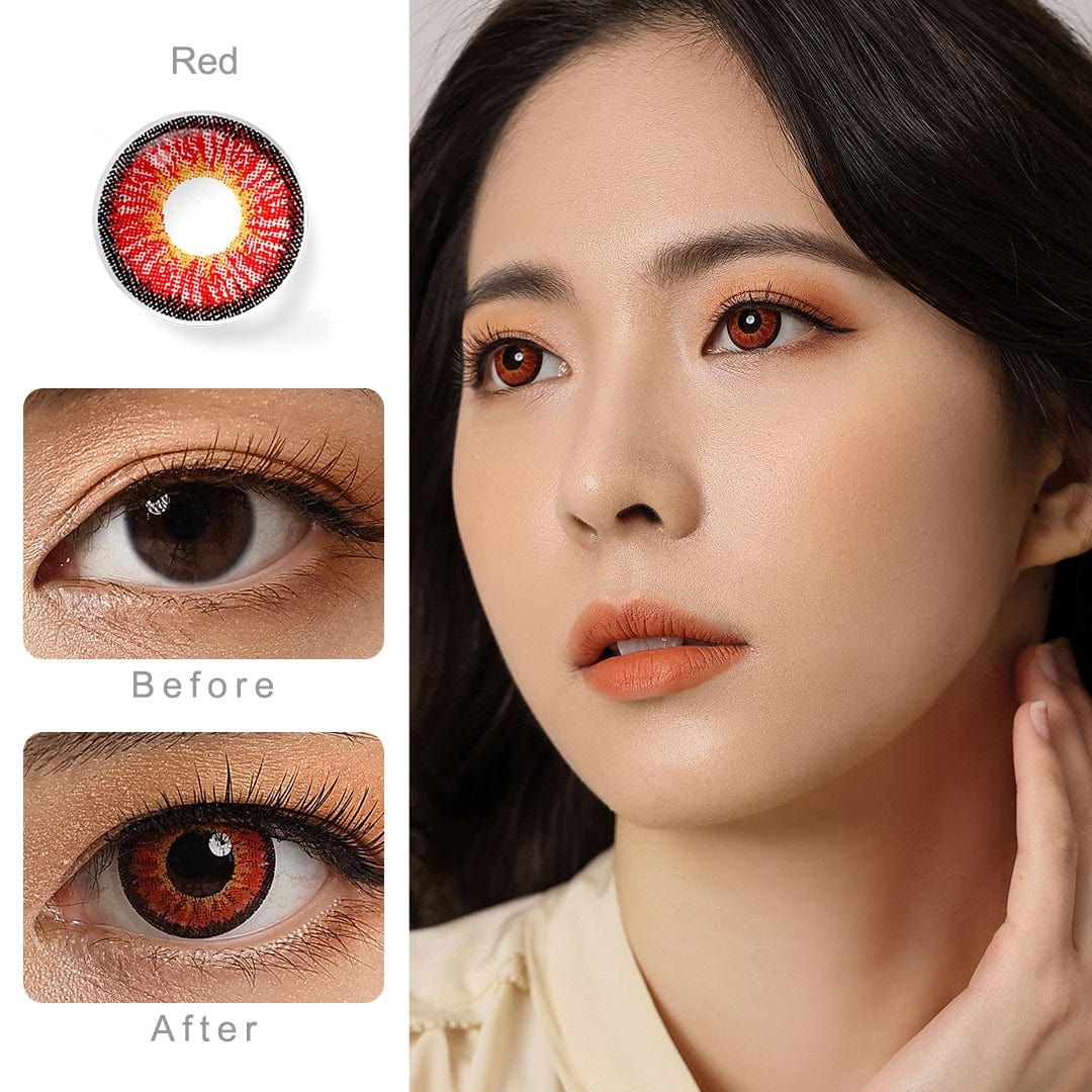 Lentilles Magister Neon Rouge – 1 an
