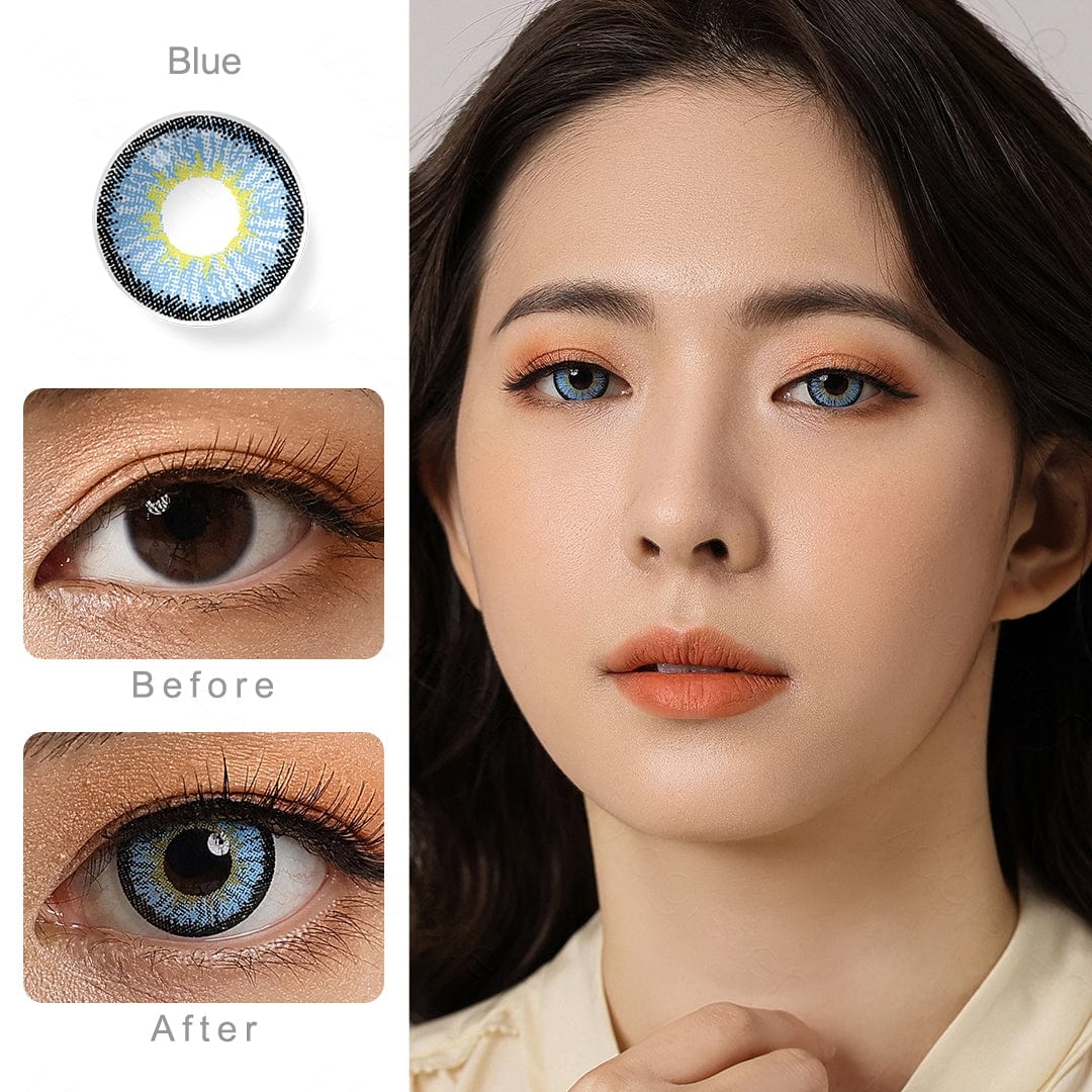 Lentilles Magister Neon Bleu – 6 mois