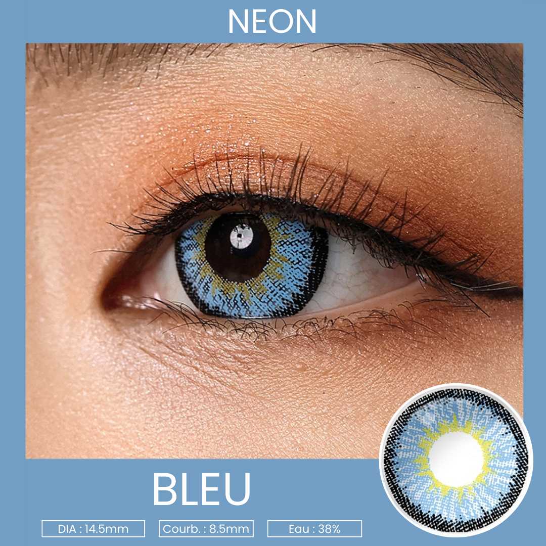 Lentilles Magister Neon Bleu – 6 mois