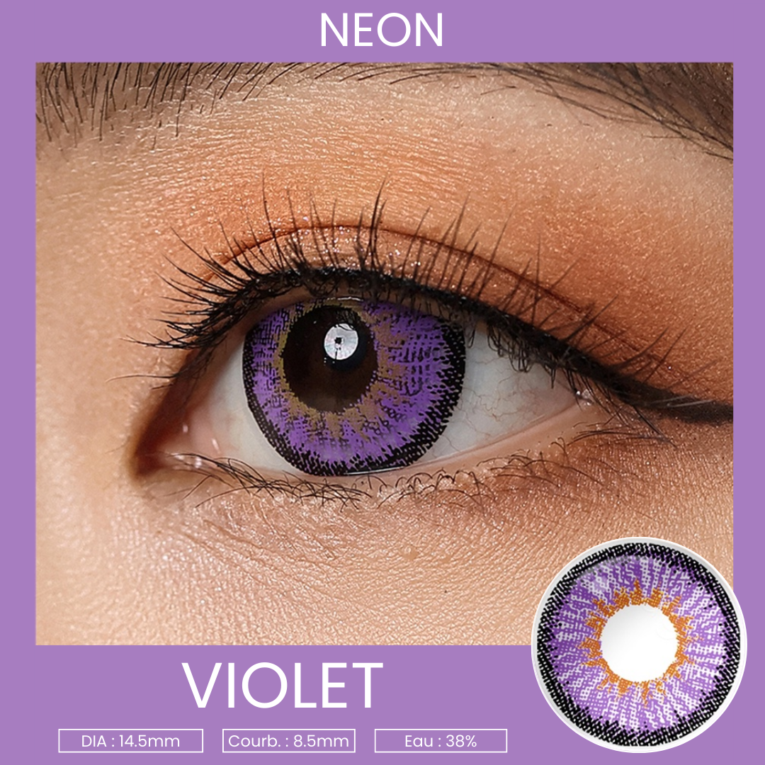 Lentilles Magister Neon Violet – 1 an