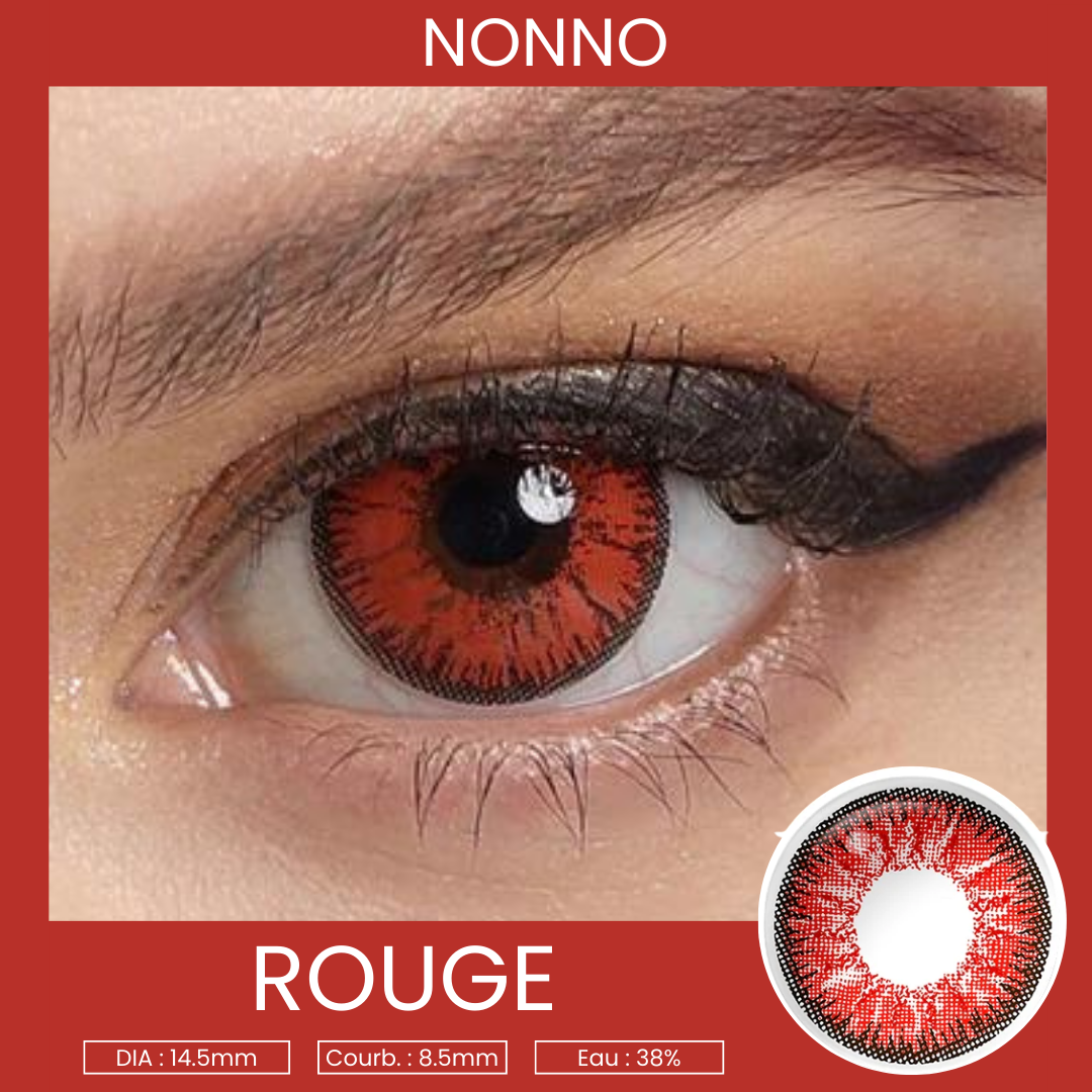 Lentilles Freshgo NoNNo Rouge – 1 an