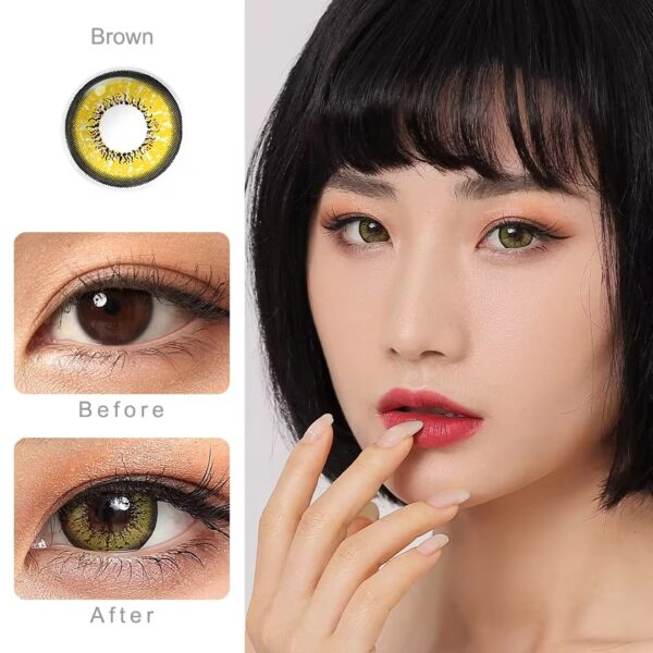 Lentilles Magister Flame Marron - 1 an
