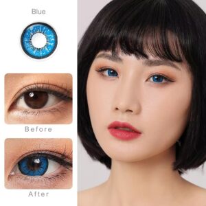 Lentilles Magister Flame Bleu – 1 an